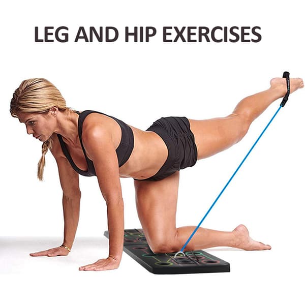 Unisex Push-Up Rack med Pull-Up Rep, Träningsbräda, Gym, Hem, Styrketräningsutrustning