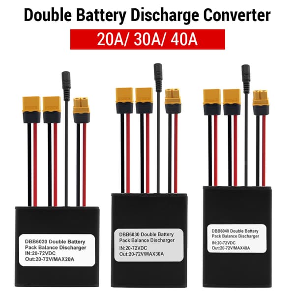Dobbelt batteribalancer afladningskonverter 20V-72V 40A til elcykel