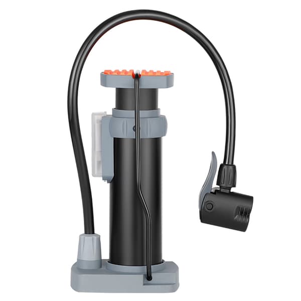 Bärbar 120PSI högtryckscykelpump med manometer, Presta-Schrader-justering