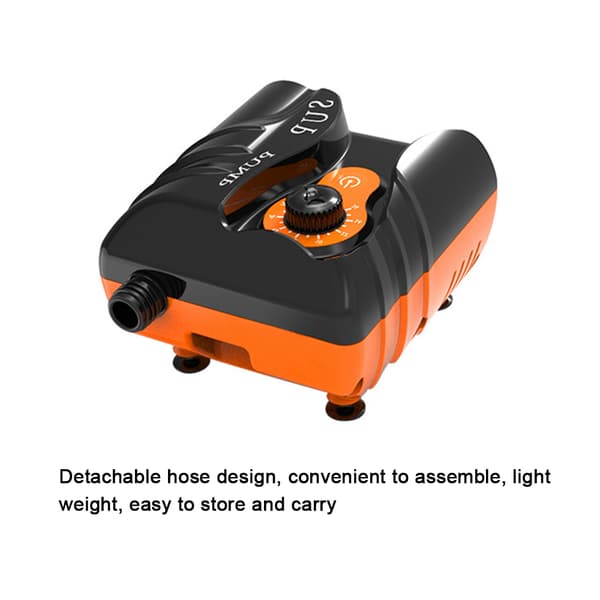 Elektrisk luftpumpe 16PSI bærbar luftkompressor 110W til paddleboard, pool, båd