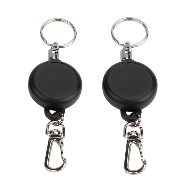 Udtrækkelig nøglering med ståltråd 60 cm Anti-tab Mini Letvægt (10 stk.)