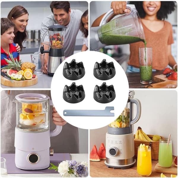 9704230 Set med 4 utbyteskopplingsdelar kompatibla med KitchenAid-modellerna KSB52, KSB5, 5KSB52 och 5KSB5