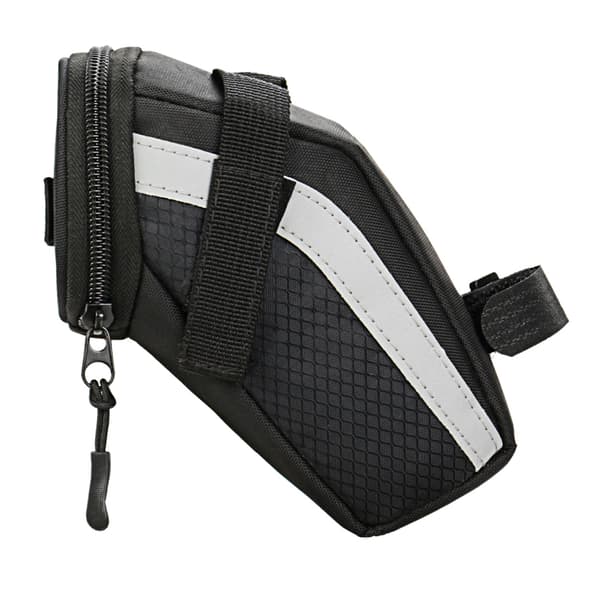 MTB Cykelsadeltaske med reflekterende tape og quick-release stropper