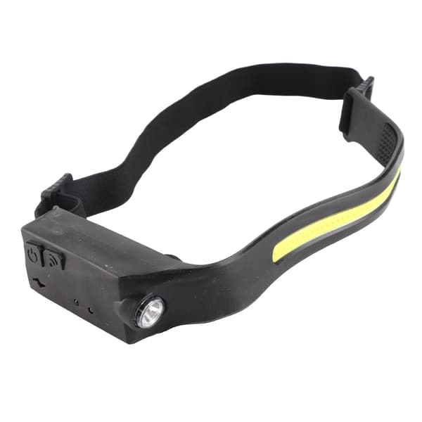 COB LED Hodelykt med Smart Sensor, USB-lading, IPX4 Vanntett, 5 Moduser