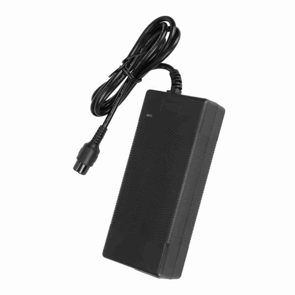 42V 2A Laddare för 36V Litiumbatteri Elscooter 3-stifts Inline-adapter
