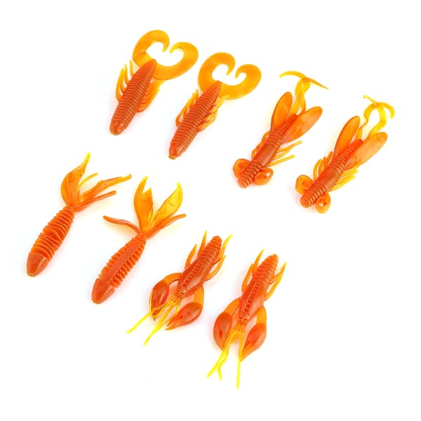 25 stk. silikone rejeagn til karpe- og basfiskeri - orange