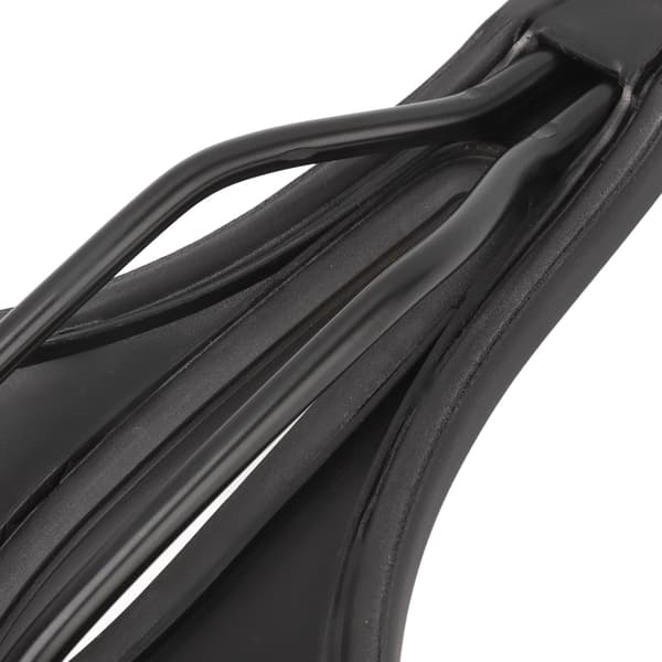 Racercykelsadel med stødabsorbering og ergonomisk design, midterhul, PU-læder