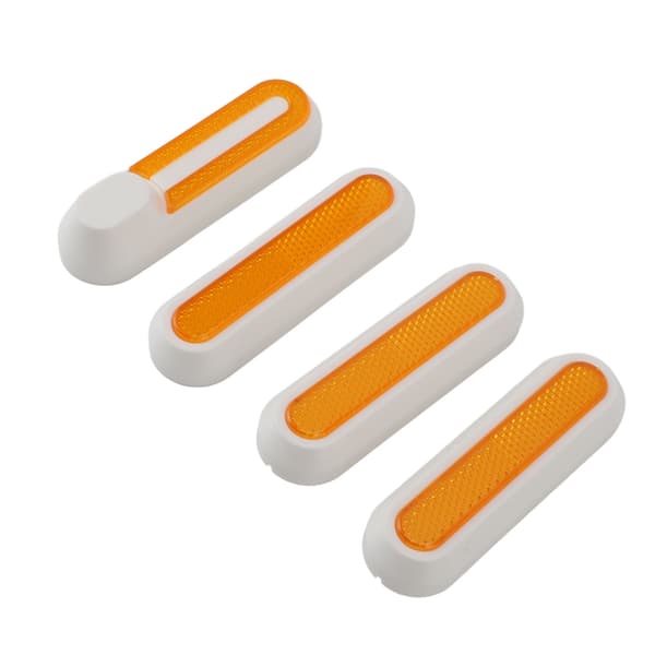 Reflexremsa för Xiaomi M365 PRO 1S PRO2 MI3 Scooter, Vit, med skruvar, ABS