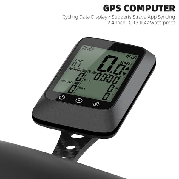 IPX7 GPS Cykelcomputer med Automatisk Baggrundsbelysning og Trådløs App-kontrol