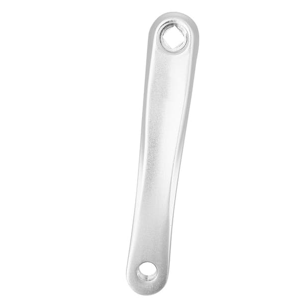 Vänster cykelpedalarm i aluminiumlegering 170 mm med rombiskt hål, silver