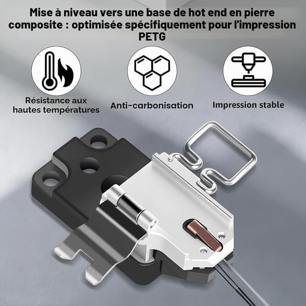 3D-hotend-värmeenhet för Bambu Lab A1 / A1 Mini, värmeblocksmontering med snabbfäste