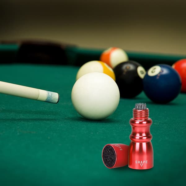 Snooker Pool Kø-spidsformer med reparationsværktøj i rustfrit stål