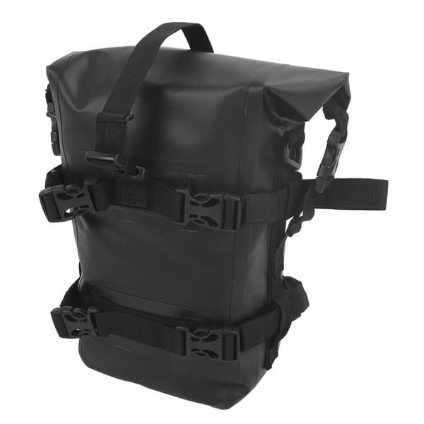 Vandtæt motorcykel sidetaske med quick release, stor kapacitet, universal, sort