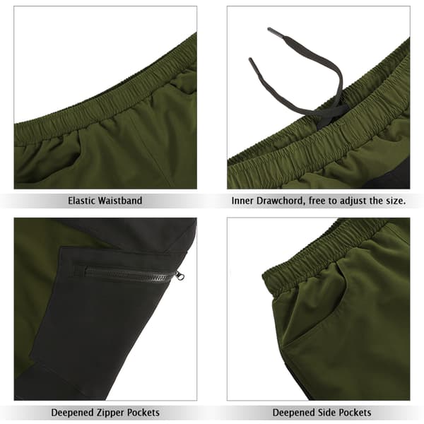 TOMSHOO Cykelshorts med 3D åndbar polstring, brede ben, til MTB udendørssport