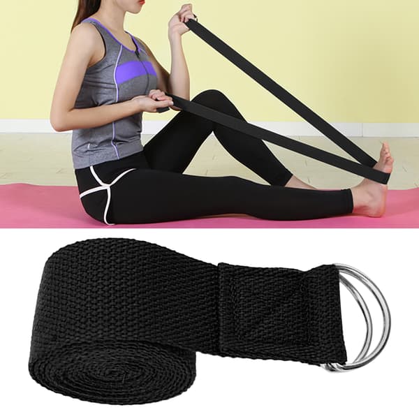 Korkyogablock med justerbart stretchbälte, 2-pack, träkorkblock