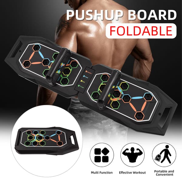 Push-up bräda set med motståndsband - Bärbar hemmagymutrustning för muskelträning