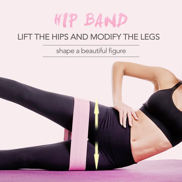 3 stk/sæt 60-150LB Elastiske Bomuldsmodstandsbånd til Træning Yoga Booty Band