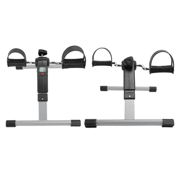 Mini sammenklappelig pedaltræner til under bordet med justerbar digital tæller