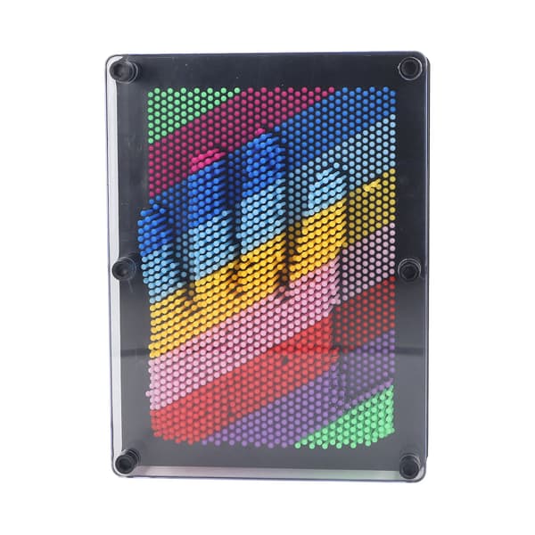 3D Pin Art Board Stor Sensorisk Leksak i Plast Handformar för Barn Vuxna Present