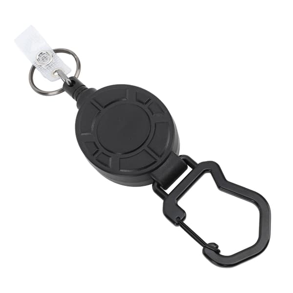 Udtrækkelig nøgleholder med rustfri ståltråd 80 cm holdbar magnetisk ID-holder