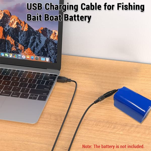 100 cm USB-opladerkabel til udskiftning af batteri til fiskebåde
