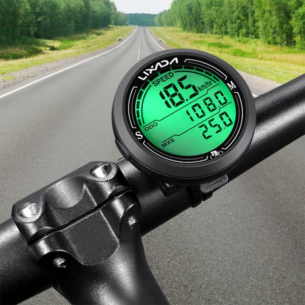 IP67 Vandtæt Cykelcomputer med Baggrundsbelysning, Speedometer, Kilometertæller og Multifunktionel LCD-skærm