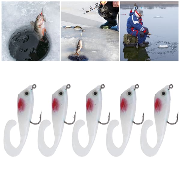 Kunstig agn for isfiske Vinteragn med krok #2 Lang simulering