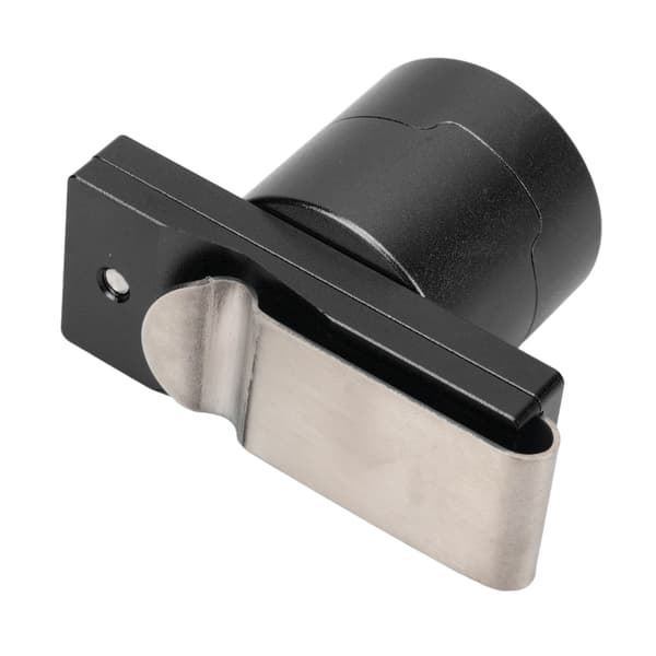Magnetisk kridtholder til billard, aluminiumslegering med klips, bærbar kridtboks, sort