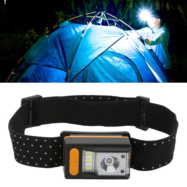 LED-hodelykt med bevegelsessensor, USB oppladbar, IPX4 vanntett for utendørs bruk