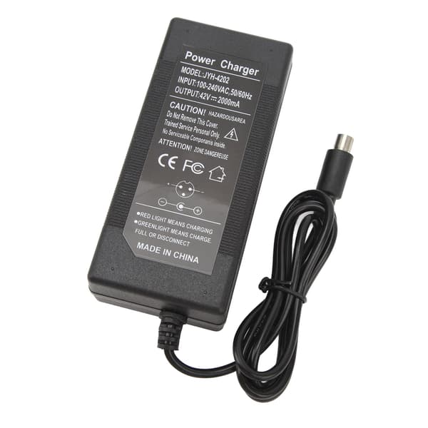 Lader for 42V 2A elektrisk sparkesykkel kompatibel med Xiaomi M365 PRO PRO2 Ninebot ES2 ES4 EU-plugg