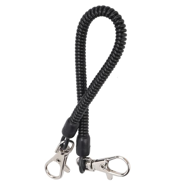 Infällbar spiralfiskelina för gevär, säker, hållbar plast, camping, 130 cm