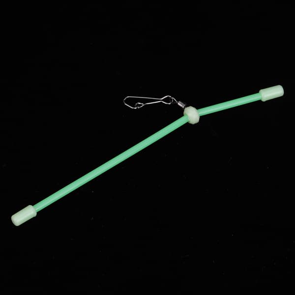 5 st hållbara små PVC-rörformade balanskopplingar för fiske, 12 cm, fluorescerande effektstil