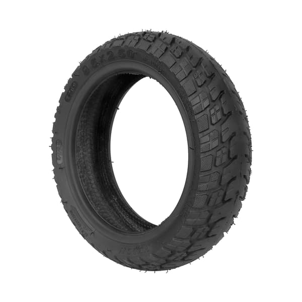 Slanglöst däck 9.5x2.50 terräng för elscooter, slitstarkt gummi