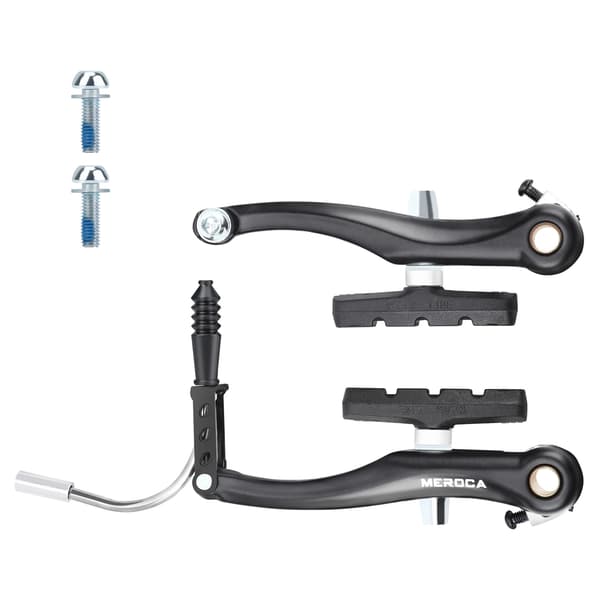 Cykel V-broms Set, Aluminium, Rostfritt Stål, 110mm, MTB, Hopfällbar, Touring