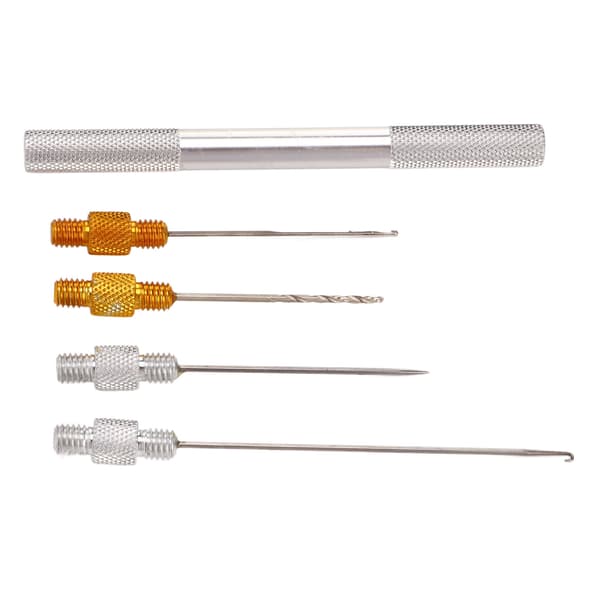 Fiskedrag Nålsats, Robust Aluminiumlegering, Bärbar, Halkfri, Rostfri