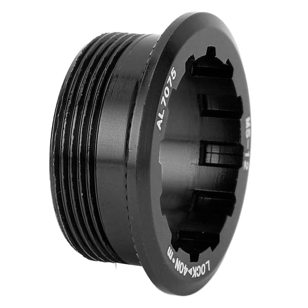Låsedæksel i aluminiumslegering til M7100 M6100 M8100 12-gears skralde, sort