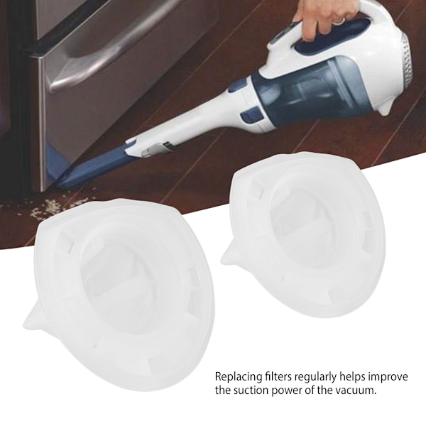 2 stk. vaskbare erstatningsfiltre til Black & Decker VF110 støvsuger Dustbuster filter