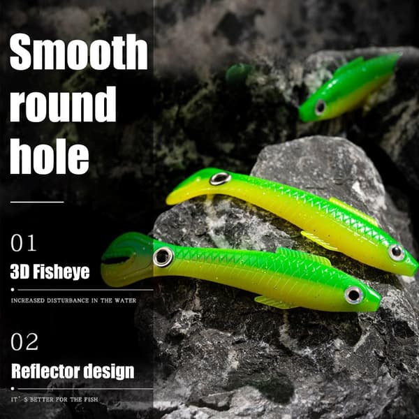 5 st mjuka fiskedrag 10 cm 6 g Biotic Loach simdrag för bas och öring