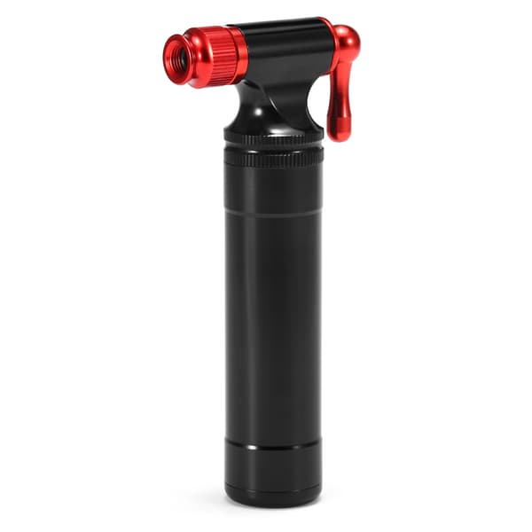 Kompakt CO2 Manuell Cykelpump Kompatibel med Presta Schrader Ventiler (Patron Ingår Ej)