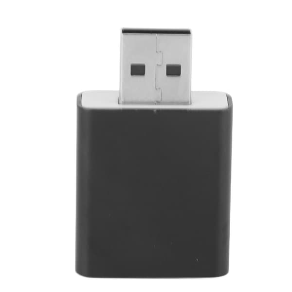 Eksternt USB 7.1-kanals stereolydkort med USB til 3,5 mm headset-jackadapter - Sort