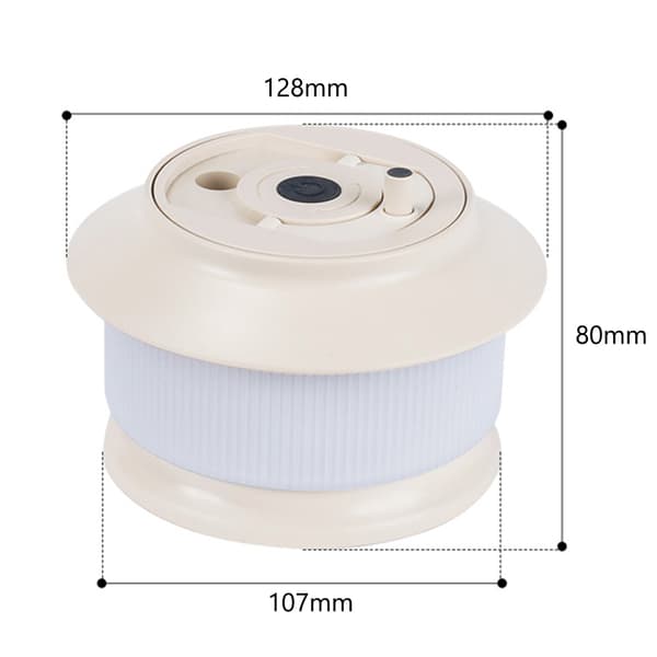 Bærbar 2-i-1 LED-campinglampe, vanntett lysstripe, 5 moduser for telt, hagedekorasjon