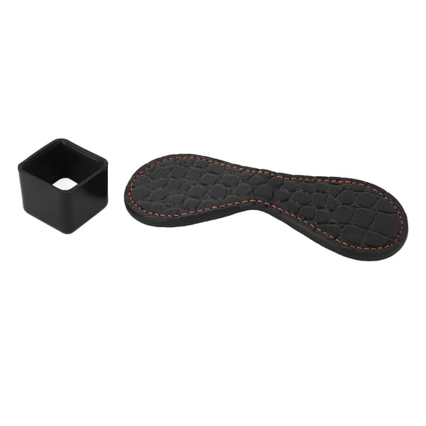 Magnetisk Billard Kridtholder Boks med Bælteclips, Aluminiumslegering, Bærbar, Sort