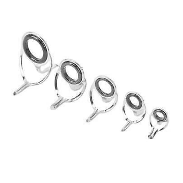 To-benede erstatningsfiskestangringer i keramisk legering og kobber med store ringer