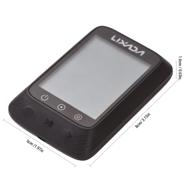 Trådløs IPX7 GPS-sykkelcomputer med ANT+ Bluetooth-sensor, 2,3\" skjerm, Strava, 28 timers batterilevetid