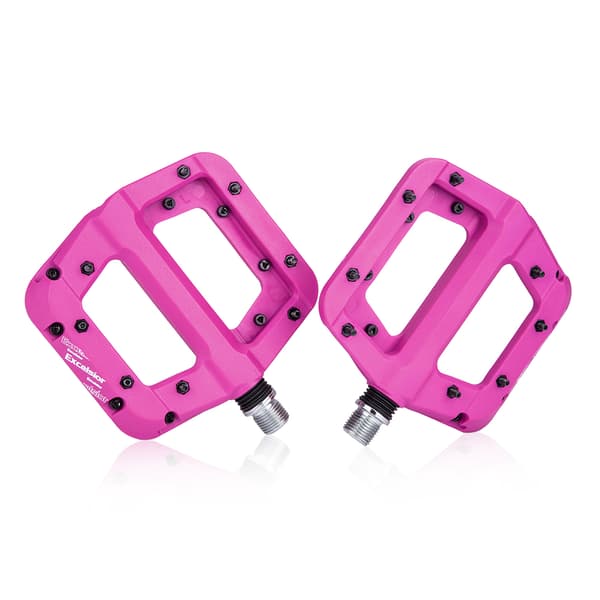 Halkfria MTB-cykelpedaler, plattform, 9/16 tum, nylonfiber