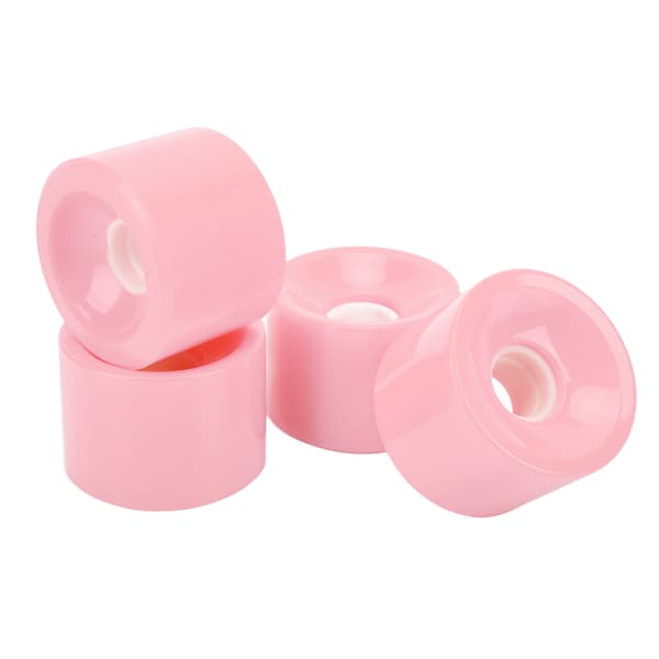 4 st PU 78A Scooterhjul Slitstarka Sprickfria Starkt Grepp Säker Balans Rosa