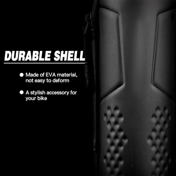 Vedenpitävä pyörän työkalulaukku vetoketjulla, eturunko PU-kotelo pullotelineeseen