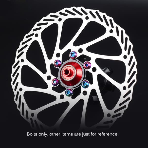 12 st titanskruvar M5×10mm Torx T25 för cykelbromsskiva och flaskhållare
