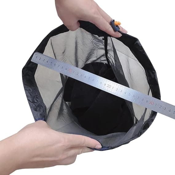 Nylon netpose, ultralette netposer, lille opbevaringspose med snoretræk, pose til camping og vandring