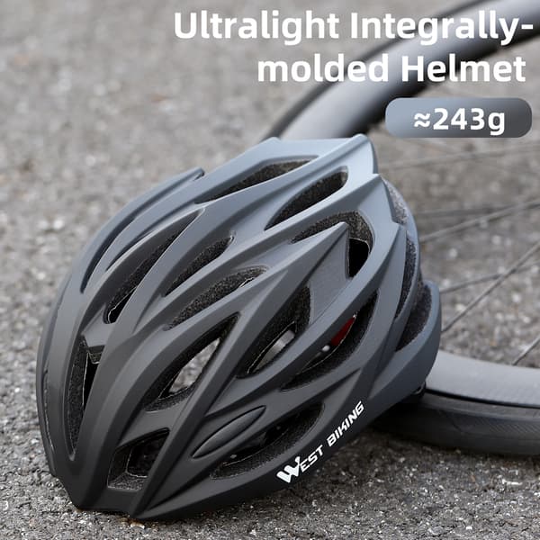 Gradient Ultralight Pustende Sykkelhjelm med Integrert Beskyttelse og Størrelsesjustering